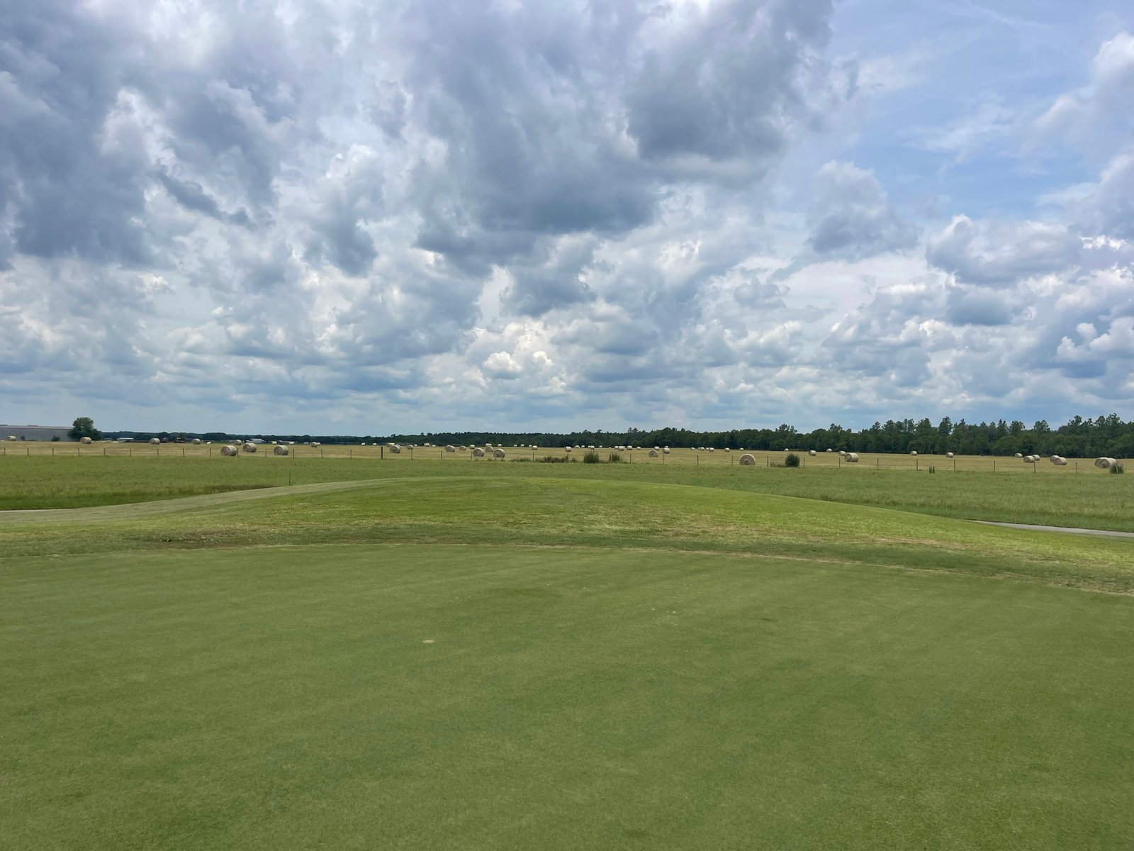 Open back nine beside South Georgia farmland at Brazell's Creek Golf Course